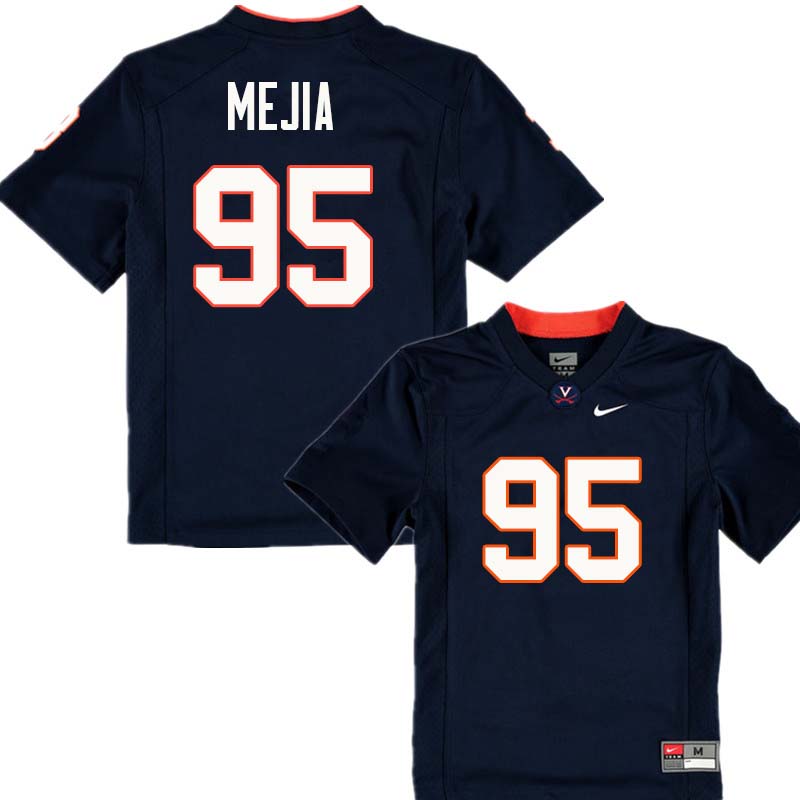Men #95 AJ Mejia Virginia Cavaliers College Football Jerseys Sale-Navy - Click Image to Close